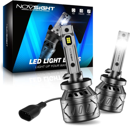 Novsight 881 LED Fog Light Bulbs, 6500K White, 60W 13000LM Bright Plug and Play