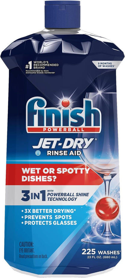 Finish Jet-Dry Rinse Aid, Dishwasher Rinse Agent & Drying Agent, 23 Fl Oz