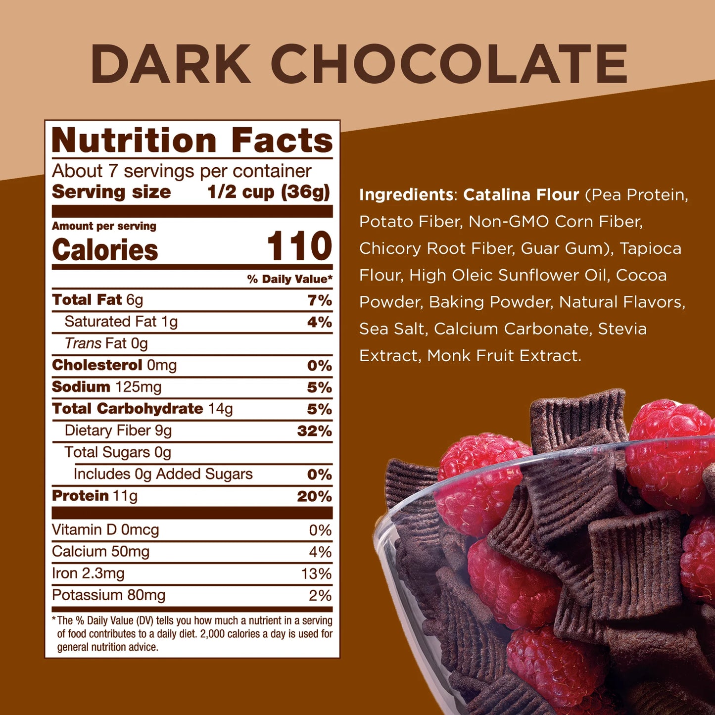 Catalina Crunch Keto Friendly Cereal, Dark Chocolate, 9 oz (255 g)