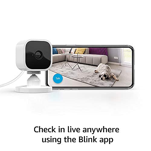 Blink Mini Indoor Security Camera 2-way Audio Motion Detection Camera Single