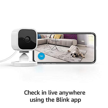 Blink Mini Indoor Security Camera 2-way Audio Motion Detection Camera Single