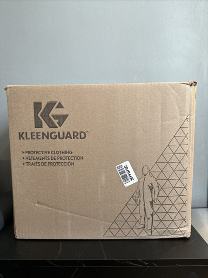 KleenGuard 37687 A40 Elastic Wrist Ankles Coveralls - 2XL, White (25/Carton) New