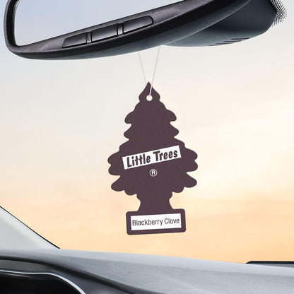 LITTLE TREES Air Fresheners Car Air Freshener. Hanging Tree Provides Long Lasting Scent for Auto or Home. Blackberry Clove, 24 Air Fresheners