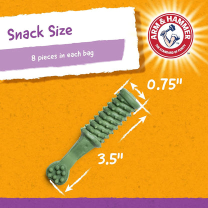 Arm & Hammer Pet Smiles Dog Dental Chews Fight Plaque & Tartar Fresh Mint 8 Pieces Each Case Of 24