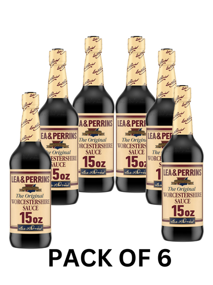 Lea & Perrins The Original Worcestershire Sauce (15 fl oz Bottle) PACK OF 6 CASE